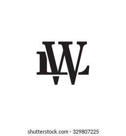 Letter L W Monogram Logo Stock Vector (Royalty Free) 329807225 ...