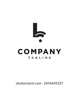 Letter L wifi signal logo icon vector template.eps