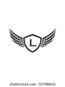 Letter L wing logo