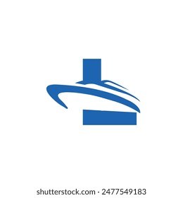 Letter L Yacht logo icon vector template.eps