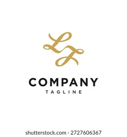 Letra L Z Vector de icono de logotipo de monograma