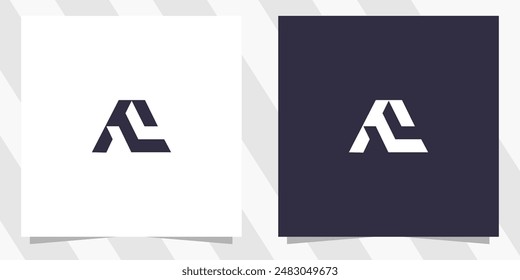 letter la al logo design vector