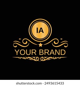 Letter LA handwritten unique logo design for your business