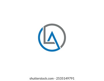 letter LA logo design Initial vector Custom brand logo template