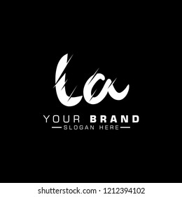 Letter LA Logo Design Vector Template