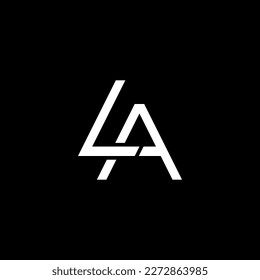 Letter LA Logo, LA Monogram, Initial LA Logo, LA Logo