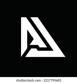 Letter LA simple logo design. template, icon, logo, symbol, design