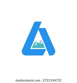Letter A Lab Triangle Logo
