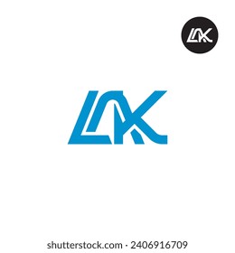Letter LAK Monogram Logo Design