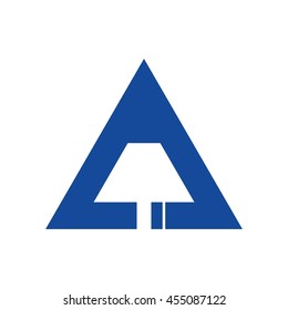 letter and lamp symbol. logo vector.