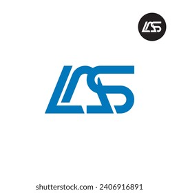 Letter LAS Monogram Logo Design