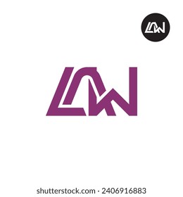 Letter LAW Monogram Logo Design