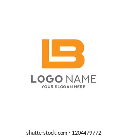 Letter LB + B Logo Design Vector Template