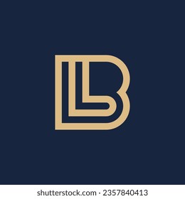 Letter LB or BL logo