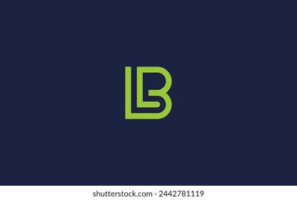 letter lb or bl logo icon design vector design template inspiration