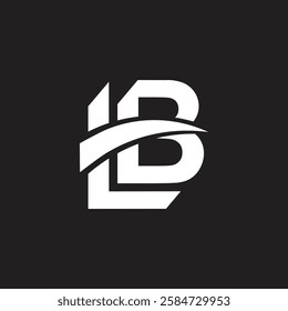 Letter LB or BL modern icon logo design creative unique logo design for corporate and construction company initial logo monogram.
