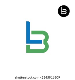 Letter LB BL Monogram Logo Design Unique