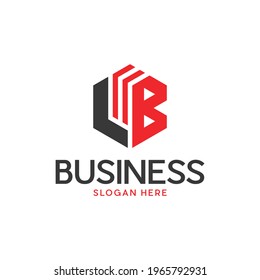 Letter LB Cube Vector Logo Design