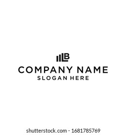 letter lb finance logo design vector illustration template