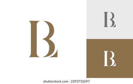 Letter LB initial monogram logo design vector