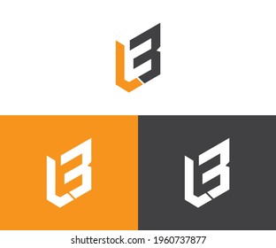 Letter LB Logo Design Creative Modern Trendy Typograph