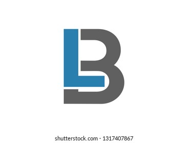 Letter LB logo design vector