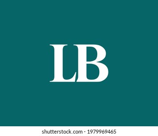 letter lb logo design vector template