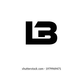 letter lb logo design vector template