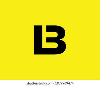 letter lb logo design vector template