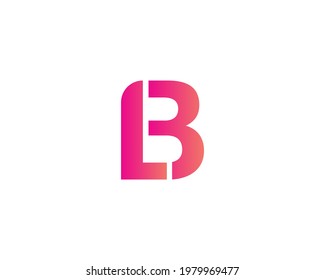 letter lb logo design vector template