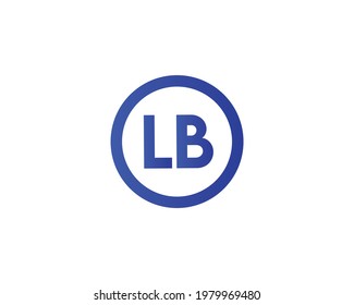letter lb logo design vector template