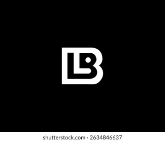 letter lb logo, lb unique logomark, lb dot symbol icon, minimal, unique, modern logo design 