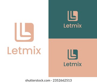 Letter LB monogram logo design vector, L and b logo design