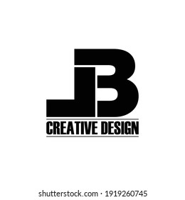 einfache Logo-Design-Vektorgrafik von Letter LB