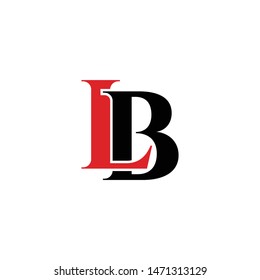 Letter LB simple logo icon design vector