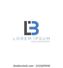 Letter LB simple logo icon design vector