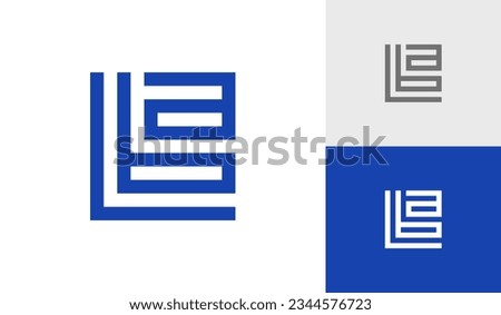 Letter LBA initial monogram logo design Stock photo © 