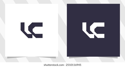 Buchstabe lc cl logo design vektor