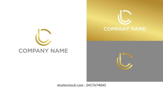 Letter LC, CL logo template