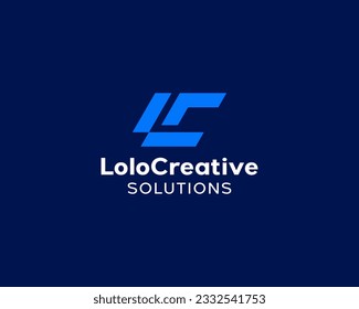 Letter LC CL Simple Modern Logo