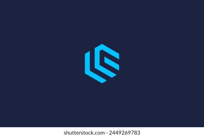 letter lc with hexagon logo icon design vector design template inspiration