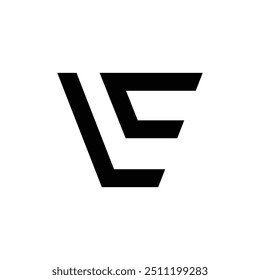 Letter Lc or Le modern new unique shape monogram logo