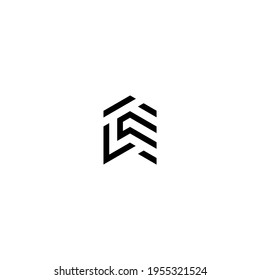 logotipo de lc última plantilla vectorial