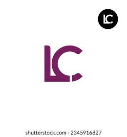 Letter LC Monogram Logo Design Unique