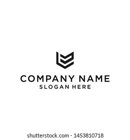 letter lc shield logo design vector illustration template