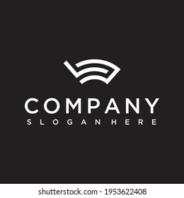 letter Lc vector line logo design