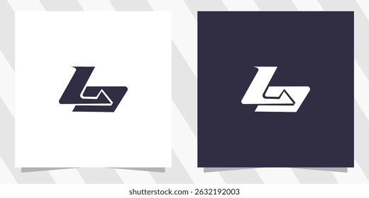 Letter ld dl logo design vector