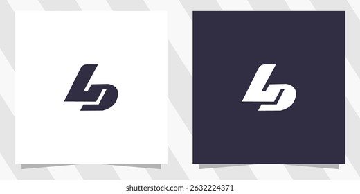 Letter ld dl logo design vector