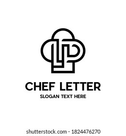 Letter LD Hat Chef Abstract Modern Business Abstract Logo
