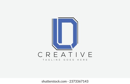 Letter LD logo design template vector illustration
